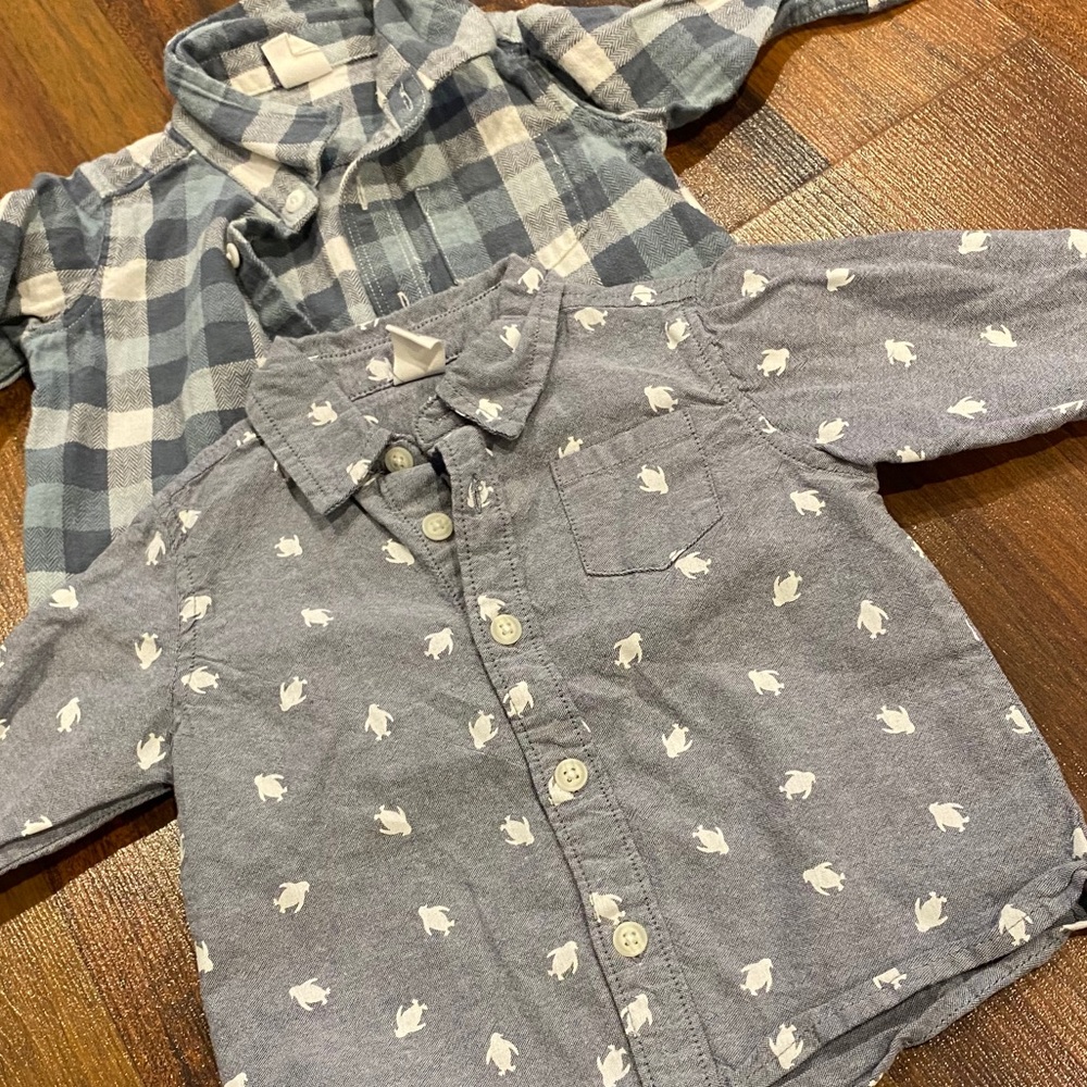 2 button down gap shirt bundle